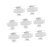 iplusmile 8pièces Tampons Pour Manucure Et Pinceaux Transparents Pour Stamping Ongles Simples Et Pratiques