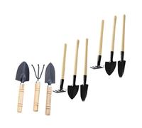 iplusmile 9 Pièces Mini Outils de Jardinage avec Truelle Râteau et Cultivateur Poignée Ergonomique pour Entretien des Plantes Dintérieur et Extérieur Adaptés Aux et Fines