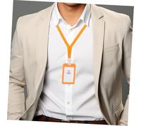 iplusmile 9 pièces Porte-badge Double Face avec Lanière Colorées Porte-cartes pour Bureau École et Transports Gestion Facile des Badges Identité et Cartes Professionnelles