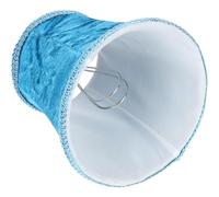 iplusmile Abat-Jour en Tissu Vintage pour Petites Lampes E14 Abat-Jour de Bureau en Velours Bleu Ciel Abat-Jour de Rechange Européen pour Lampadaire et Lampe Domestique Style Rétro