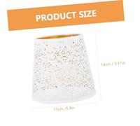 iplusmile Abat-jour Intérieur Tissu Blanc Ajouré Accessoire de Décoration pour Lampe de Bureau Salon et Lampe Chevet Remplaçant et Sûr pour Abat-jour Abîmé