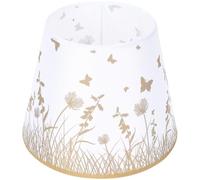 iplusmile Abat-jour Tissu Résistant pour Lampe de Chevet Simple et Élégant Couvre-lampe Conique Doré Accessoire Déco pour Chambre et Salon