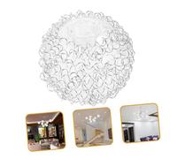 iplusmile Abat Jour Verre Sphérique avec Fil Aluminium Abat Jour pour Lampe Éclairage Suspendu et Plafonnier Décoratif Texture Lisse et Résistante Adapté Salon et Chambre