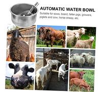 iplusmile Abreuvoir Acier Inoxydable pour Porcs Moutons et Bovins Distributeur Automatique Eau Économique et Compatible Pouce Abreuvoir Mural pour Animaux