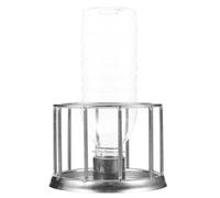 iplusmile Abreuvoir en Acier Inoxydable pour Tortues et Reptiles Bol d'eau et Mangeoire Mini Multifonction Distributeur d'eau Stable pour Terrarium Accessoires Habitat Tortues