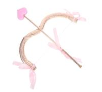 iplusmile Accessoire Cosplay Arc et Flèche de Cupidon Adulte Mini Arc Rose Doré Léger pour Soirée Masquée Saint-Valentin Costume Flèche de Cupidon Mariage et Fête à Thème