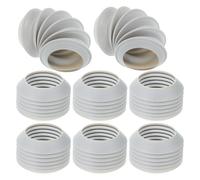 iplusmile Accessoire Pratique en Plastique Blanc 8pcs pour Farces et Fêtes Effet Sonore de Craquement de Cou Flexible et Souple Poisson D'avril