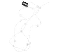iplusmile Accessoires de Coiffure pour Cheveux Blancs en Plastique Design à Franges et Chaînes Invisibles, Outil de Tressage Élégant pour Filles et Femmes en DIY Coiffure