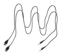 iplusmile Adaptateur Audio USB vers Prise Jack 3,5 Mm Noir, Câble de Charge PVC 2pcs Transmission de Données pour Casque et Haut-Parleur