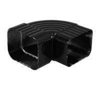 iplusmile Adaptateur de Gouttière Noir, Accessoire Solide et Polyvalent Raccord Moderne en Alliage D'aluminium pour Drainage des Eaux Pluviales pour Conduit de Gouttière