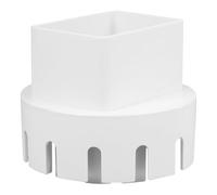 iplusmile Adaptateur de Tuyau Évacuation Pluie Plastique Connecteur pour Gouttière et Descente Eau Raccord Pratique et Blanc