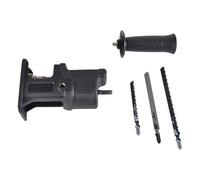 iplusmile Adaptateur Scie à Bois Électrique pour Perceuse, Conversion Scie Alternative 3 Lames en Acier Abs, Solide Travail du Bois Pvc et Branches