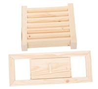 iplusmile Aération pour Sauna Panneau de Ventilation Bois Équipement pour Sauna Fenêtre à Volets Aérateur