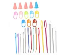 iplusmile Aiguilles Courbées à Grands Yeux pour Couture et Crochet Durable Outil Tricot Débutants pour Pulls et Écharpes Kit Daiguilles DIY Polyvalent