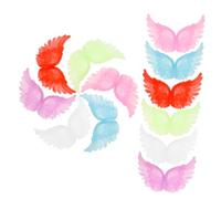 iplusmile Ailes D’ange Lumineuses Diy Pour Décoration Vêtements Et Paquet, Accessoires Bricolage Mixtes, Plastique Semi-transparent, Lot De 12, Fêtes Anniversaire Noël Noël