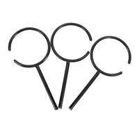 iplusmile Anneaux de Support Caractéristiques Stables et Haute Fiabilité en Fer Noir pour Laboratoire Lot de 3 Équipement Expérimental Robuste pour Tubes à Essais