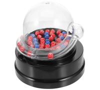 iplusmile Appareil Loto Électrique Compact avec Boules Transparentes Machine à Tirage Au Sort pour Jeux de Bingo et Fête Amusant pour Rassemblements Familiaux et Entre Amis