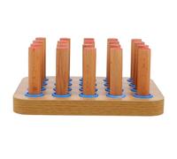 iplusmile Appareils de Musculation Panneau Perforé Main en Bois pour Rééducation et Renforcement avec 20 Chevilles pour Exercices de Dextérité à Domicile ou de Réhabilitation