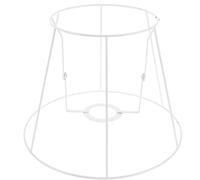 iplusmile Armature Métallique d'Abat-Jour Cylindrique 15X25X18 CM Bague d'Adaptation Blanche Support pour Lampe de Chevet Lampadaire Suspendre Structure Fil de Fer Ouverte Kit de
