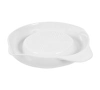 iplusmile Assiette Râpe Porcelaine pour Râpe Céramique Résistante pour Gingembre Ail et Fruits Facile à Nettoyer Corrosion