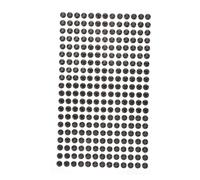 iplusmile Autocollants en Acrylique 5Mm 234 Pièces DIY pour Décoration Autocollants Adhésifs Artisanat Noirs Bricolage pour Maison et