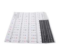 iplusmile Autocollants pour Clavier de Piano Débutant Notes Colorées Faciles à Coller et Retirer Design Professionnel Résidu Adaptés pour Clavier Électronique et