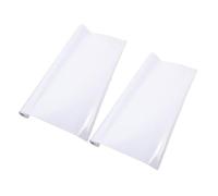 iplusmile Autocollants Tableau Blanc Effaçables à Sec 2Pcs 45X100Cm Stickers Mural Amovibles pour Garçon et Filles Surface Lisse pour Dessin et Écriture pour Menu Scolaire et Bureau