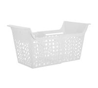 iplusmile Bac de Rangement Extensible pour Congélateur Coffre Panier de Congélation Ajustable Petit Format en Plastique Solide Trous de Drainage Organisateur Pratique pour Congélateur et