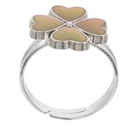 iplusmile Bague Garçon Fille Trèfle Quatre Anneau Thermochromique Mignon pour Fille Bague de Changement de Couleur Amusante et Décorative