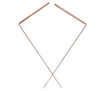 iplusmile Baguettes de Radiesthésie en Laiton Lot de 2 30 CM Tiges de Sourcier pour Recherche d'Eau et Divination par L'Eau Solide