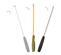 iplusmile Baguettes Magiques Jouets Interactifs à Trois Sections Ensemble de 3 en Fibre de Verre pour Jeu D'éveil Couleur Aléatoire pour Chat pour Chatons la Maison