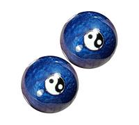 iplusmile Balles Baoding Émail Bleu de Balles de Massage Chinoises pour Main Soulagement Du Stress Exercice des Doigts et Relaxation Musculaire