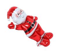 iplusmile Ballon Père Noël Gonflable Géant 60 Pouces en Film Aluminium Ballon Décoratif de Noël Debout Décoration Festive Intérieure pour Fêtes et Événements