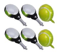 iplusmile Ballons de fête de balle de tennis vert : ballons en aluminium pour accessoires de décoration d'anniversaire de sport 1 lot 45 cm