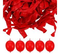 iplusmile Ballons de Fête Queue 6 Pouces Rouge Foncé en Latex, 100 Pièces pour Décoration Anniversaire, Mariage et Événements, Accessoires DIY pour Arche et Décorations Festives