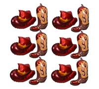 iplusmile Ballons Western Chapeau et Cowboy Aluminium pour Décorations Fête Anniversaire Thème Cowgirl Intérieur et Extérieur