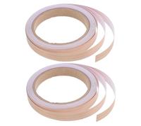 iplusmile Bande de Bordure Auto-adhésive en Pvc Motif Bois Khaki, 2 Rouleaux, Découpe Ajustable pour Décoration et Réparation DIY Portes et Fenêtres