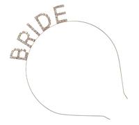 iplusmile Bandeau à Lettres Bride en Alliage Doré pour Accessoires de Mariée, pour Fête de Mariage ou Enterrement de Vie de Jeune Fille
