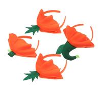 iplusmile Bandeau Citrouille pour Garçon et Filles 4pcs, Accessoires pour Cheveux Légers en Tissu et Plastique, pour Photos Individuelles et Fête Récolte