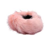iplusmile Bandeau en Fausse Fourrure Chaud pour Femme Bonnet sans Dessus Doublé Cache-Oreilles Intégrés Couleur Rose Corail Accessoire D’Hiver pour Randonnée et Activités Extérieures