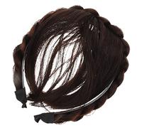iplusmile Bandeau Tressé Perruque avec Frange Fausse Accessoire Coiffure Femme Fille Résistante Chaleur Style Instantané pour Fêtes et Cosplay