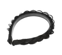 iplusmile Bandeau Tressé Synthétique Naturel avec Dents -tête Perruque Élégante pour Femmes et Filles Coiffure Décorative pour Fêtes et Usage Quotidien