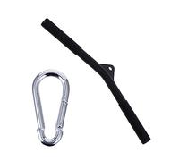 iplusmile Barre Tirage Poulie Multi Entraînement 50 Cm Noire en Acier, Poignées pour Exercices Bras, Dos et Épaules en Gym Intérieur