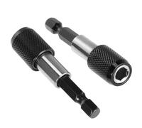 iplusmile Barres D'extension Magnétiques Hexagonales 60 Mm à Dégagement Rapide pour Porte-embouts de Tournevis 6,35 Mm, Tiges Rallonges Compatibles Perceuse et Visseuse, Outils Électriques