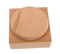 iplusmile Base Carrée Bois pour Boîte à Musique DIY Plateau Rotatif Lisse pour Projets Artisanaux Support Stable Accessoire Remplacement pour Créations Musicales