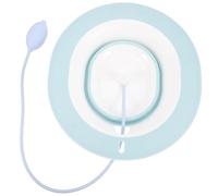 iplusmile Bassin de Siège pour Soins Féminins Bassin de Bain en Plastique Bleu avec Tuyau Souple Ergonomique et Anti-Débordement Adapté aux Femmes Enceintes pour Hygiène Intime et Bain