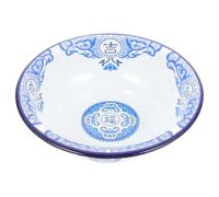 iplusmile Bassine en Émail Rétro 20 CM Bleu Bassin à Soupe Unique et Polyvalent pour Maison et Restauration Lavabo en Émail Écologique Facile à Nettoyer et Résistant