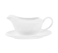 iplusmile Bateau à Sauce Céramique avec Plateau Antidérapant Pichet à Lait et Sauce pour Restaurant et Cuisine Service Pratique pour Cafés et Bars