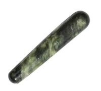 iplusmile Bâton de Massage Jade Vert Feng Outil Ergonomique pour Visage et Corps Masseur Acupoints Portable Soulagement Musculaire et Relaxation
