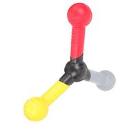 iplusmile Bâton de Réception Coloré Rouge Jaune Gris en Angle Droit, Jouet d'exercice de Coordination Œil-Main, Entraîneur de Réaction pour Garçon et Filles, Améliore Réflexes et Agilité,